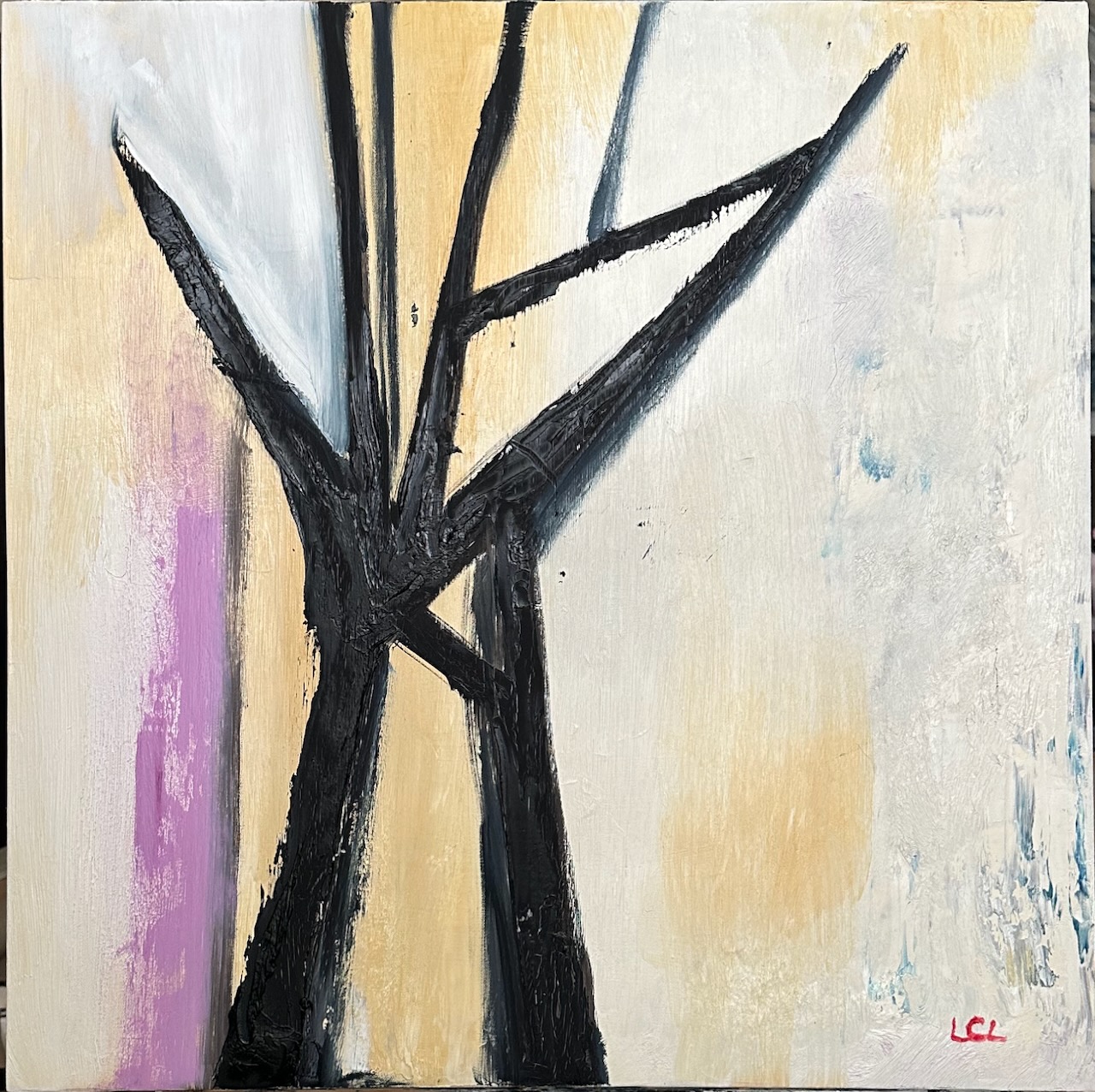Abstract lines oil on canvas 1757